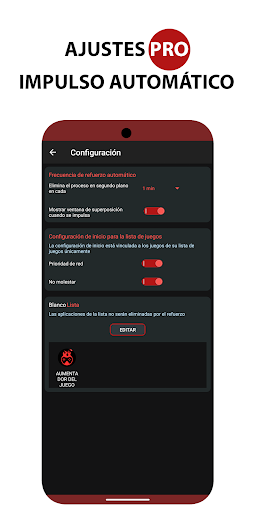 Captura de pantalla de Game Booster Fire GFX- Fix Lag
