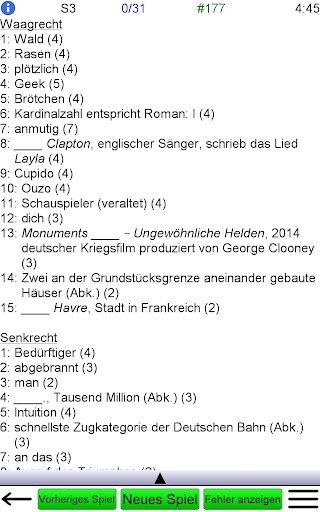 Deutsches Kreuzworträtsel Screenshot