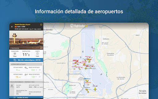 Captura de pantalla de Flightradar24 Flight Tracker