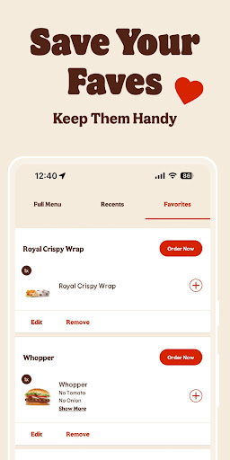 Captura de pantalla de BURGER KING® App