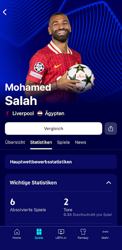 UEFA Champions League offiziel Screenshot