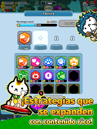 Captura de pantalla de PreCats! RPG Gatos Ociosos