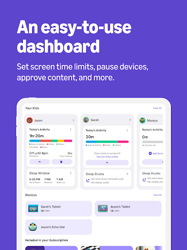 Captura de pantalla de Amazon Kids Parent Dashboard