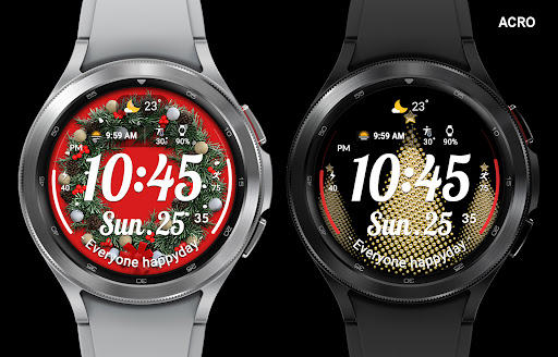 Captura de pantalla de ACRO Happy Christmas Watchface