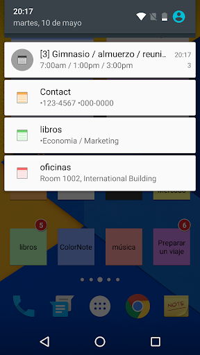 Captura de pantalla de ColorNote Bloc de notas Notas