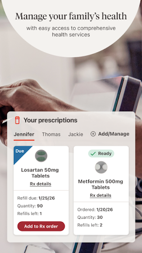 Captura de pantalla de Walgreens