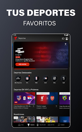 Captura de pantalla de Telemundo: Series y TV en vivo