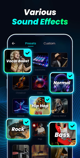 Volume Bass Booster, Equalizer screenshot
