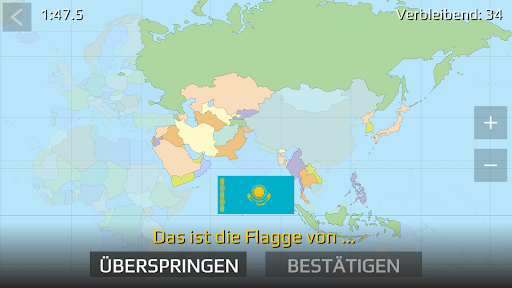 World Map Quiz Screenshot