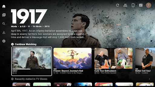 Captura de pantalla de Plezy for Plex & Jellyfin