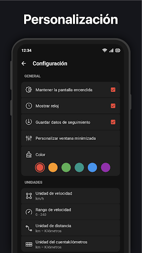 Captura de pantalla de Velocímetro GPS : Odómetro