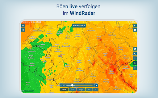 Wetter Online - RegenRadar Screenshot