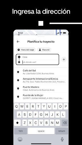 Captura de pantalla de Uber Lite