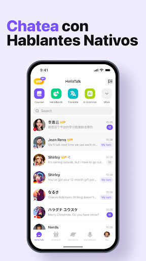 Captura de pantalla de HelloTalk - Aprende idioma