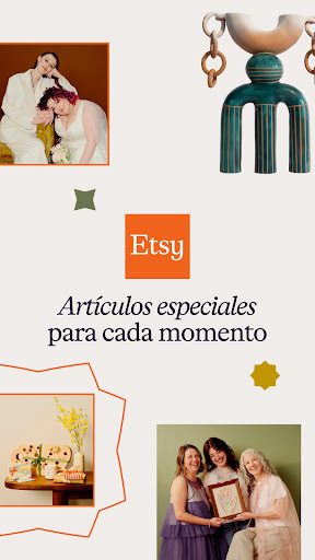 Captura de pantalla de Etsy: Compra hogar y estilo