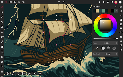 Vector Ink: SVG, Illustrator screenshot