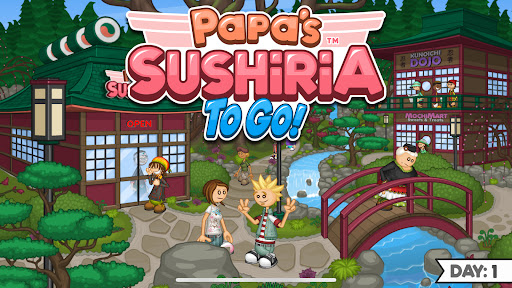 Captura de pantalla de Papa's Sushiria To Go!