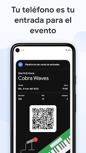 Captura de pantalla de Google Wallet