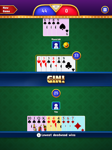 Captura de pantalla de Gin Rummy - Classic Cards Game