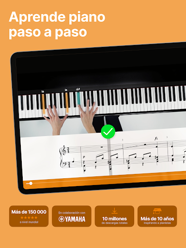 Captura de pantalla de flowkey: Aprende piano
