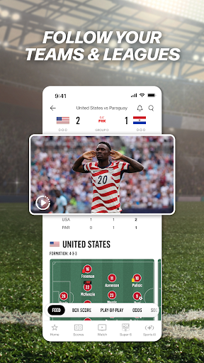 Captura de pantalla de FOX Sports: Watch Live Games