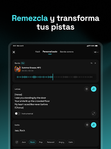 Captura de pantalla de Mureka: Radio y Música con IA