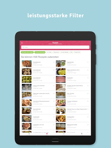 Supercook-Rezeptgenerator Screenshot