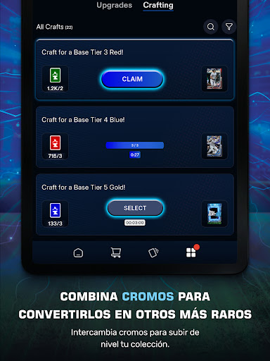 Captura de pantalla de Topps® BUNT® MLB Card Trader