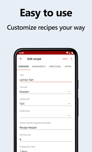 Recipe Keeper screenshot