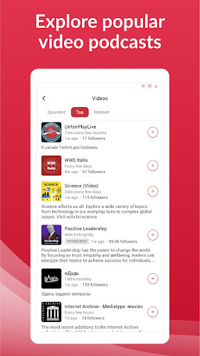 Offline Podcast App: Player FM screenshot