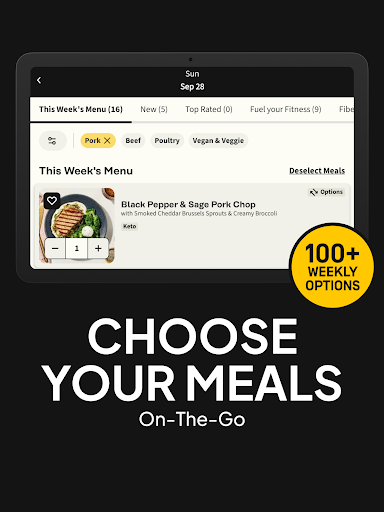 Captura de pantalla de Factor_ Prepared Meal Delivery