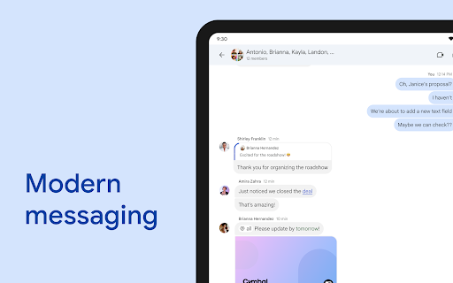 Google Chat screenshot