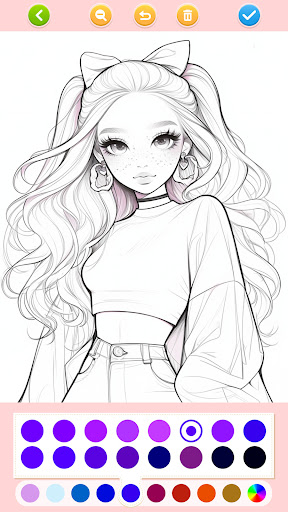 Captura de pantalla de Doll Color: Princess Coloring