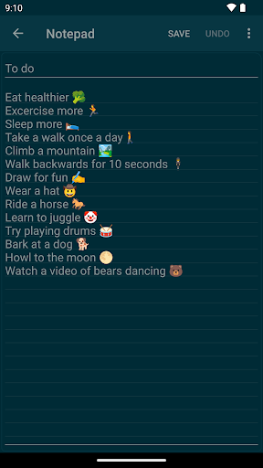 Notepad - simple notes screenshot