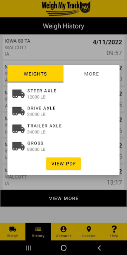 Captura de pantalla de Weigh My Truck