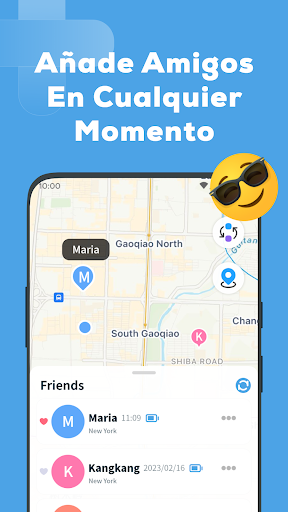 Captura de pantalla de Compartir ubicación