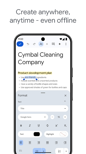 Google Docs Screenshot