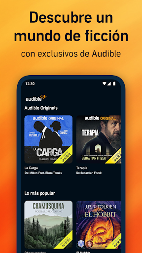 Captura de pantalla de Audible: Audiolibros, podcasts