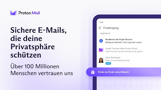 Proton Mail: sichere E-Mails Screenshot