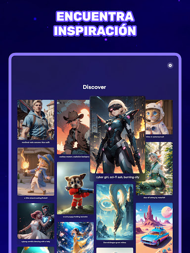 Captura de pantalla de AI Art Generator