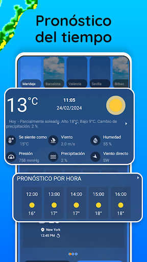 Captura de pantalla de Radar meteorológico en vivo