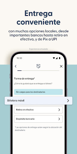 Captura de pantalla de Envía dinero con Remitly
