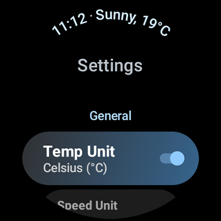 Captura de pantalla de Weather Complications: Wear OS