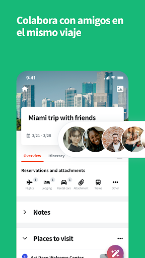 Captura de pantalla de Wanderlog: Plan Viaje y Guía