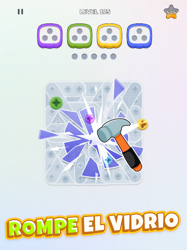 Captura de pantalla de Unscrew Nuts Sort: Pin Puzzle