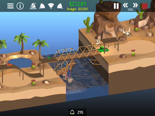Captura de pantalla de Poly Bridge 2