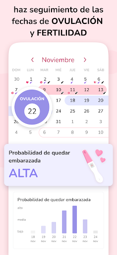 Captura de pantalla de Calendario Menstrual