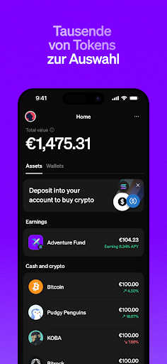 MoonPay: Kaufe Bitcoin & mehr Screenshot