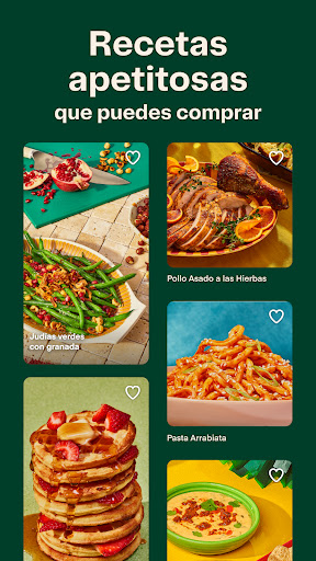 Captura de pantalla de Instacart: recibe alimentos