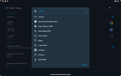 Captura de pantalla de Button Mapper: Remap your keys